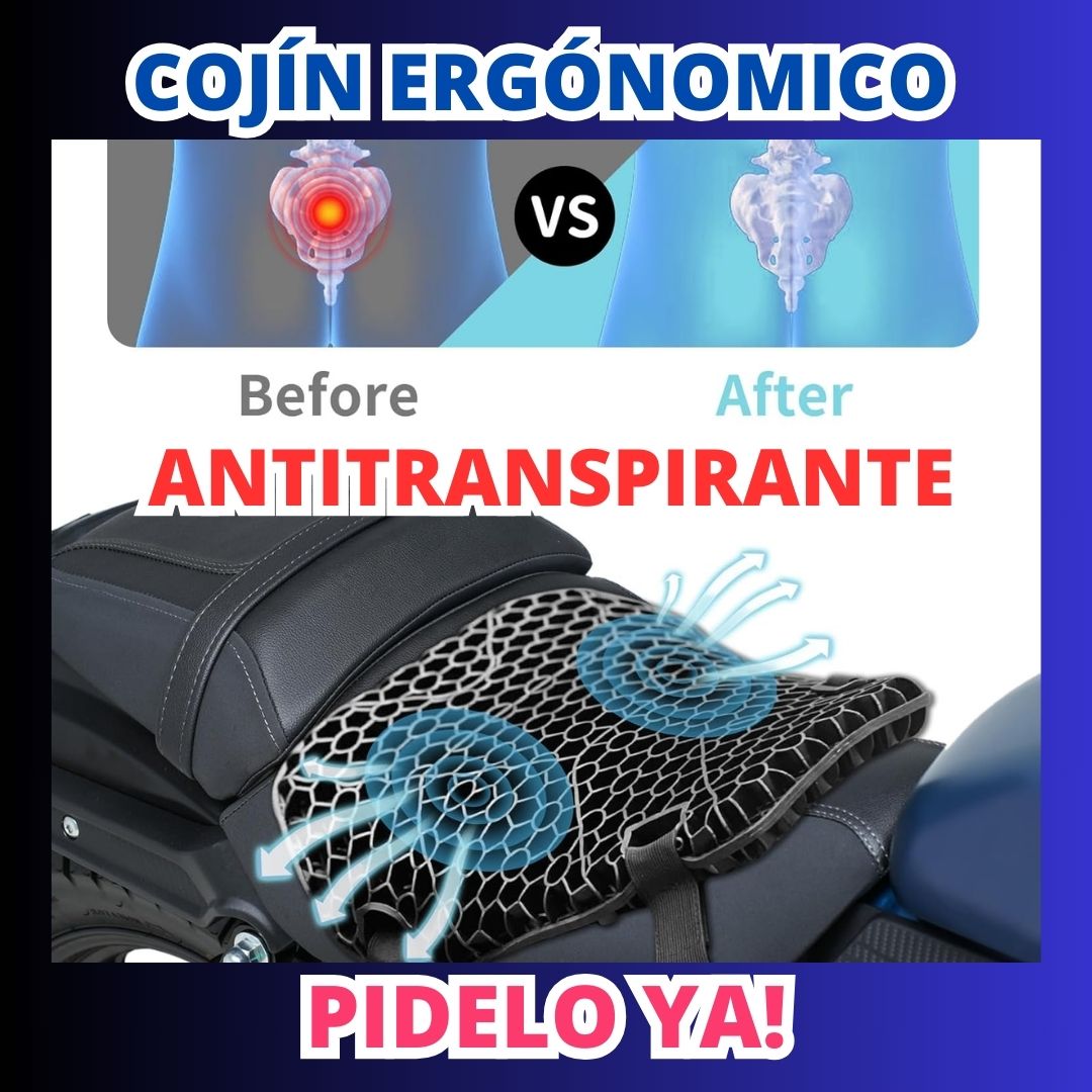 COJÍN DE GEL PARA MOTOS 🏍️