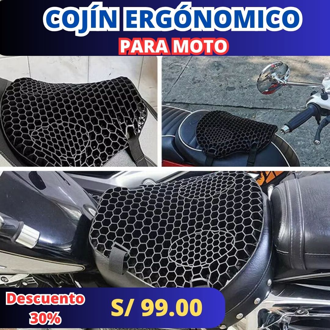 COJÍN DE GEL PARA MOTOS 🏍️