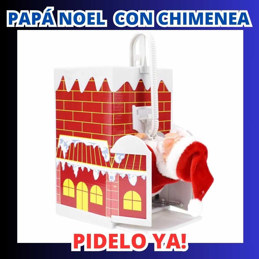 PAPA NOEL CON CHIMENEA