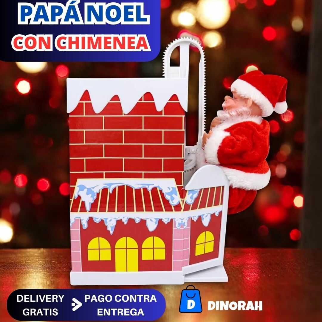 PAPA NOEL CON CHIMENEA