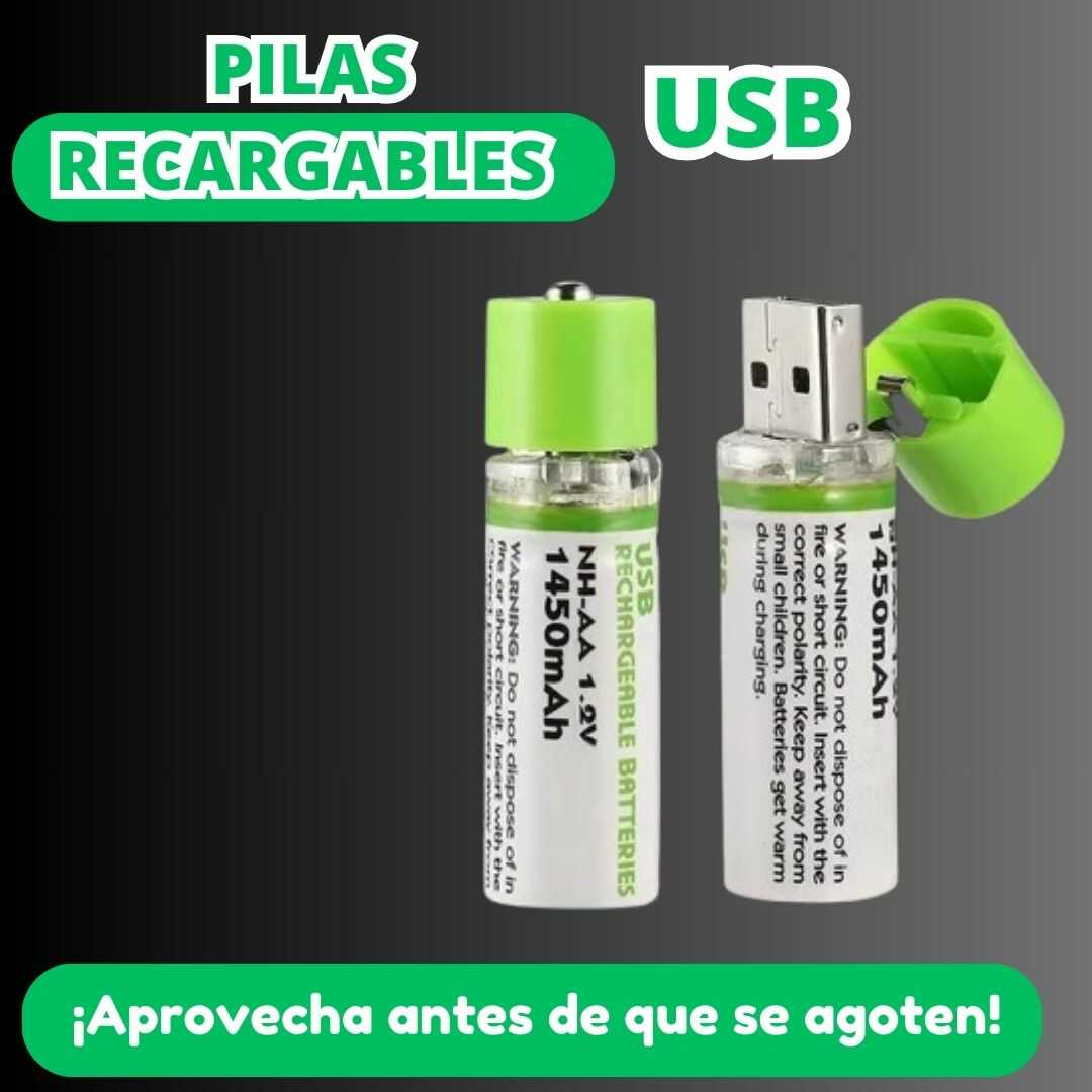 PILAS RECARGABLES USB 🔋